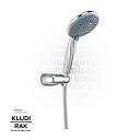 KLUDI RAK 4S Bath Tub Set, Hand Held Shower
 with Adjustable Holder, RAK62005