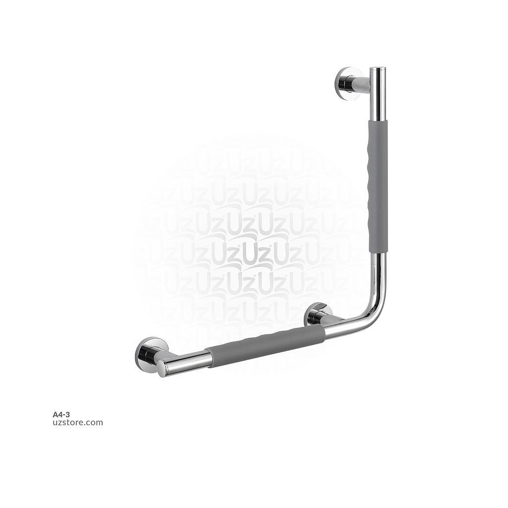 Chromed Angle Grab Bar with rubber Grip 
304 stainless steel