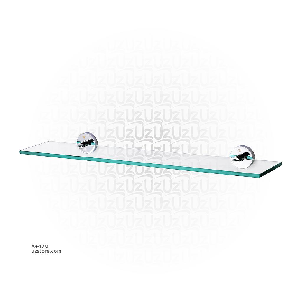 ChromeGlass shelf
(Matt glass) 60.5x13x4.5cm Brass & stainless steel 