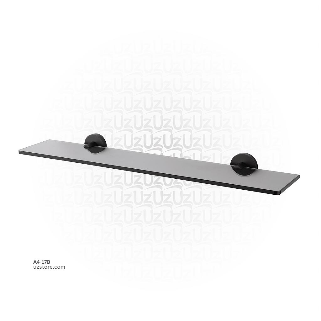 Black Glass shelf 
(Black glass )60.5x13x4.5cm Brass & stainless steel 