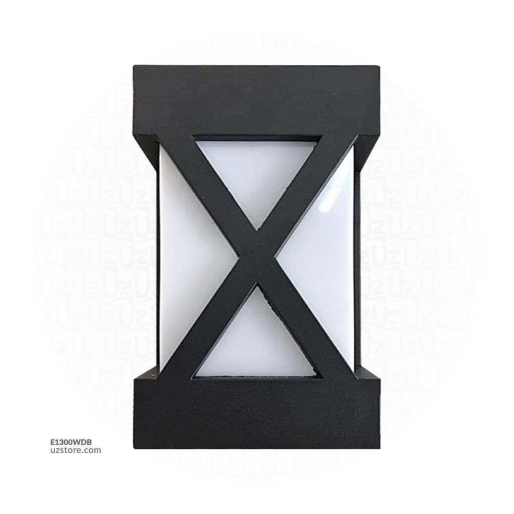 LED Outdoor Wall LIGHT W24 12W WW BLACK AC85V-265V