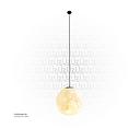 White Moon Pendant Light 25CM E27 DH057