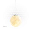 White Moon Pendant Light 40CM E27 DH057