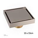 Drawing Color Brass Floor Drain 9873ASN 15*15