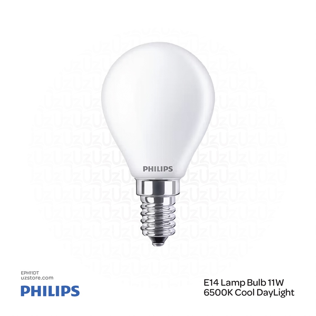[EPH11DT] فيليبس لمبة إضاءة ليد بقوة 11 واط، 6500 كلفن ضوء نهاري بارد أبيض
PHILIPS E14