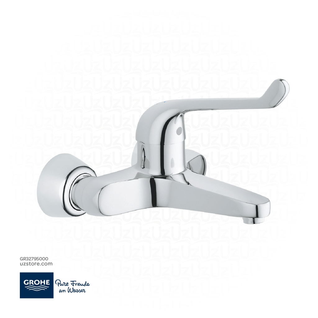 GROHE Euroeco Single Sequential Single-lever safety basin mixer 1/2"
 , 32795000 , chrome