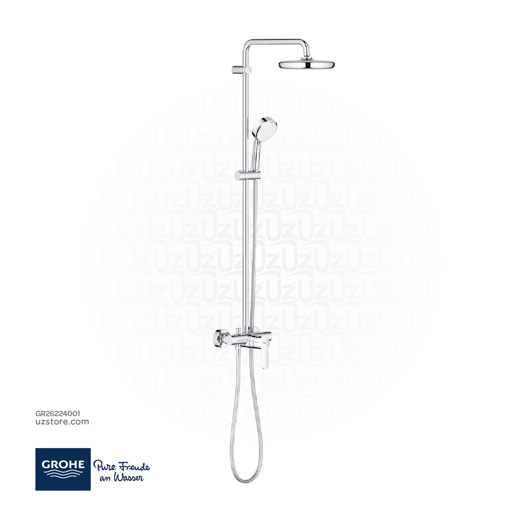 [GR26224001] GROHE Tempesta Cosmopolitan System 210 Shower system with single lever mixer for wall mounting , 26224001 , chrome