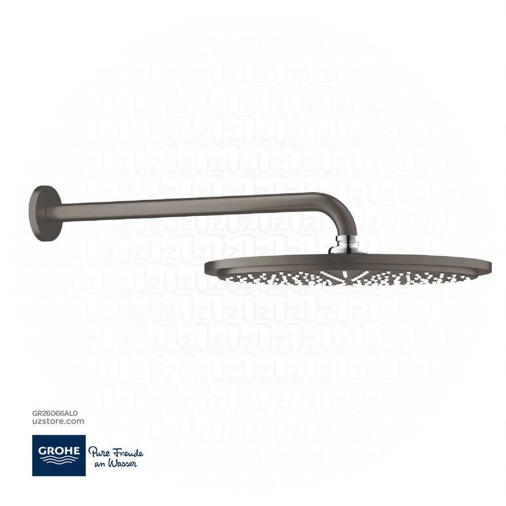 GROHE Rainshower Cosmopolitan 310 Head shower set 380 mm , 1 spray , 26066AL0 , brushed hard graphite