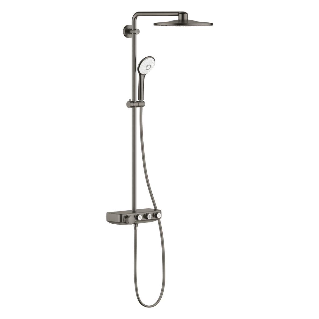 GROHE Euphoria SmartControl System 310 Duo Shower system with Safety Mixer for wall mounting , 26507AL0 , brushed hard graphite