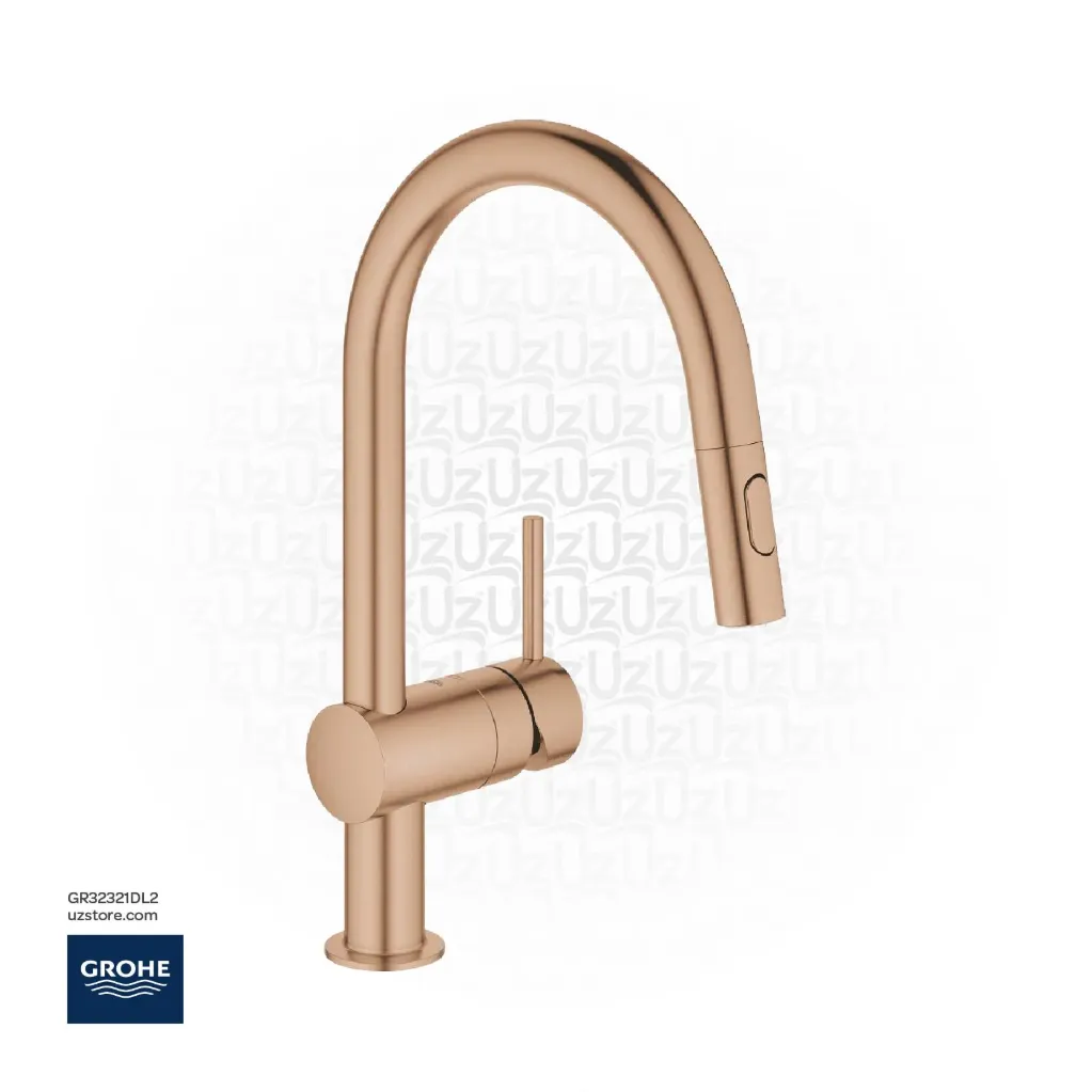 GROHE Minta Single-lever sink mixer 1/2" , 32321DL2 , brushed warm sunset