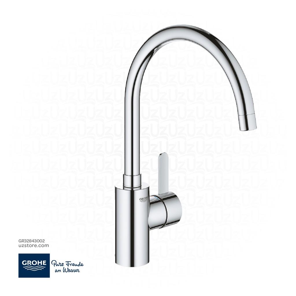 [GR32843002] جروهي يوروسمارت  كوزموبوليتان  خلاط مغسلة مطبخ بمقبض فردي C-spout 32843002