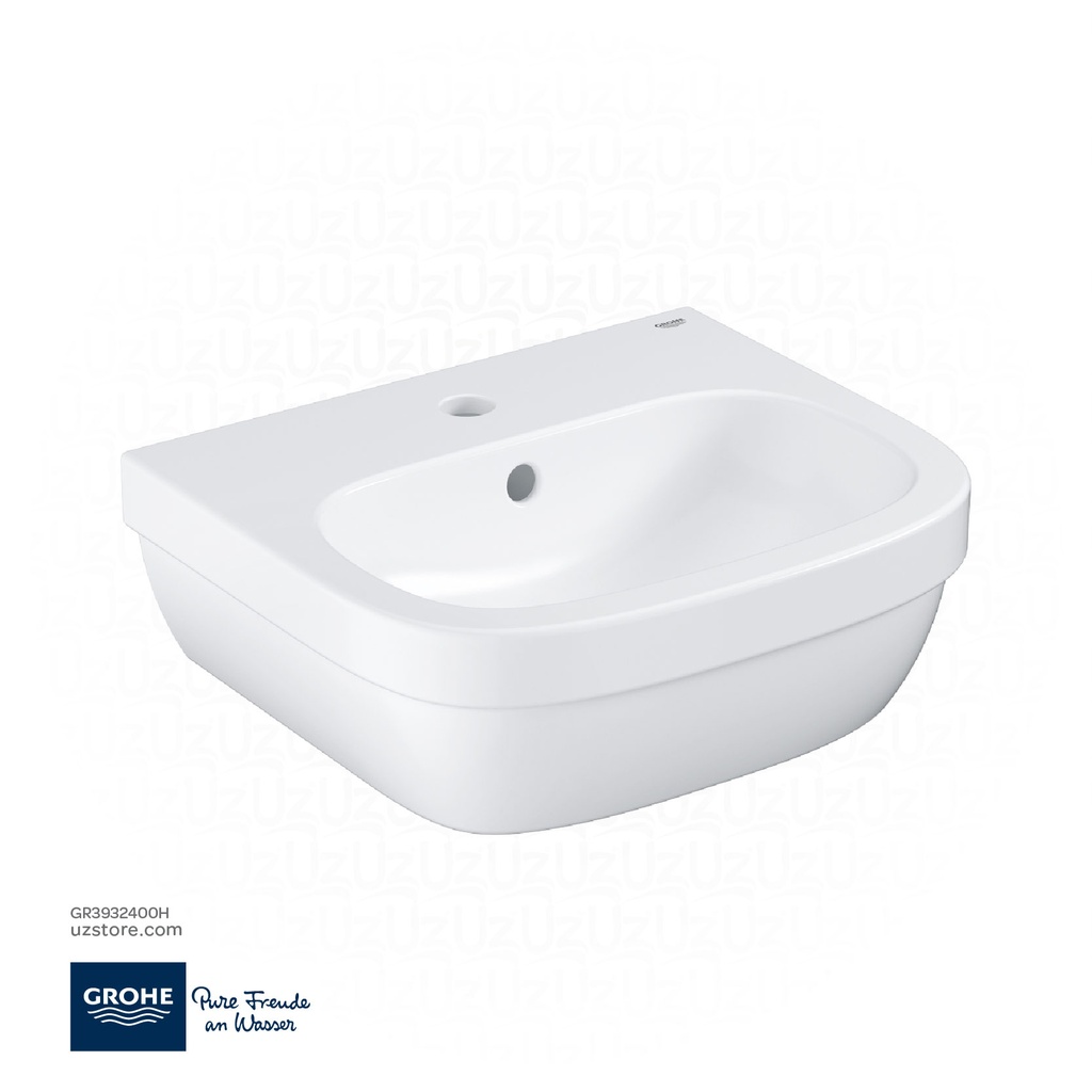 GROHE Euro Ceramic Hand rinse basin 45 with PureGuard , 3932400H , alpine white