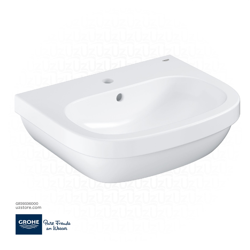 GROHE Euro Ceramic Wash basin 55 , 39336000 , alpine white