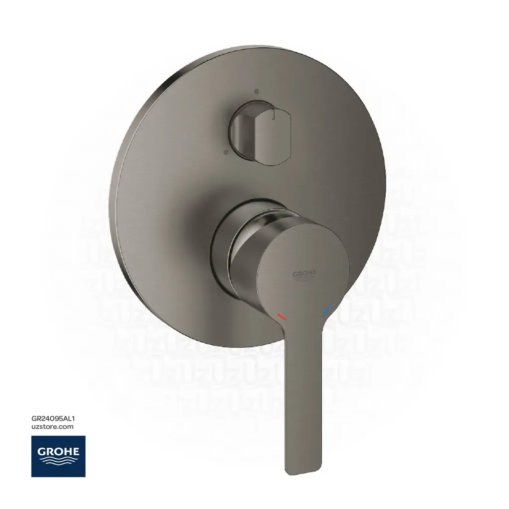 GROHE Lineare Single-lever mixer with 3-way diverter , 24095AL1 , brushed hard graphite