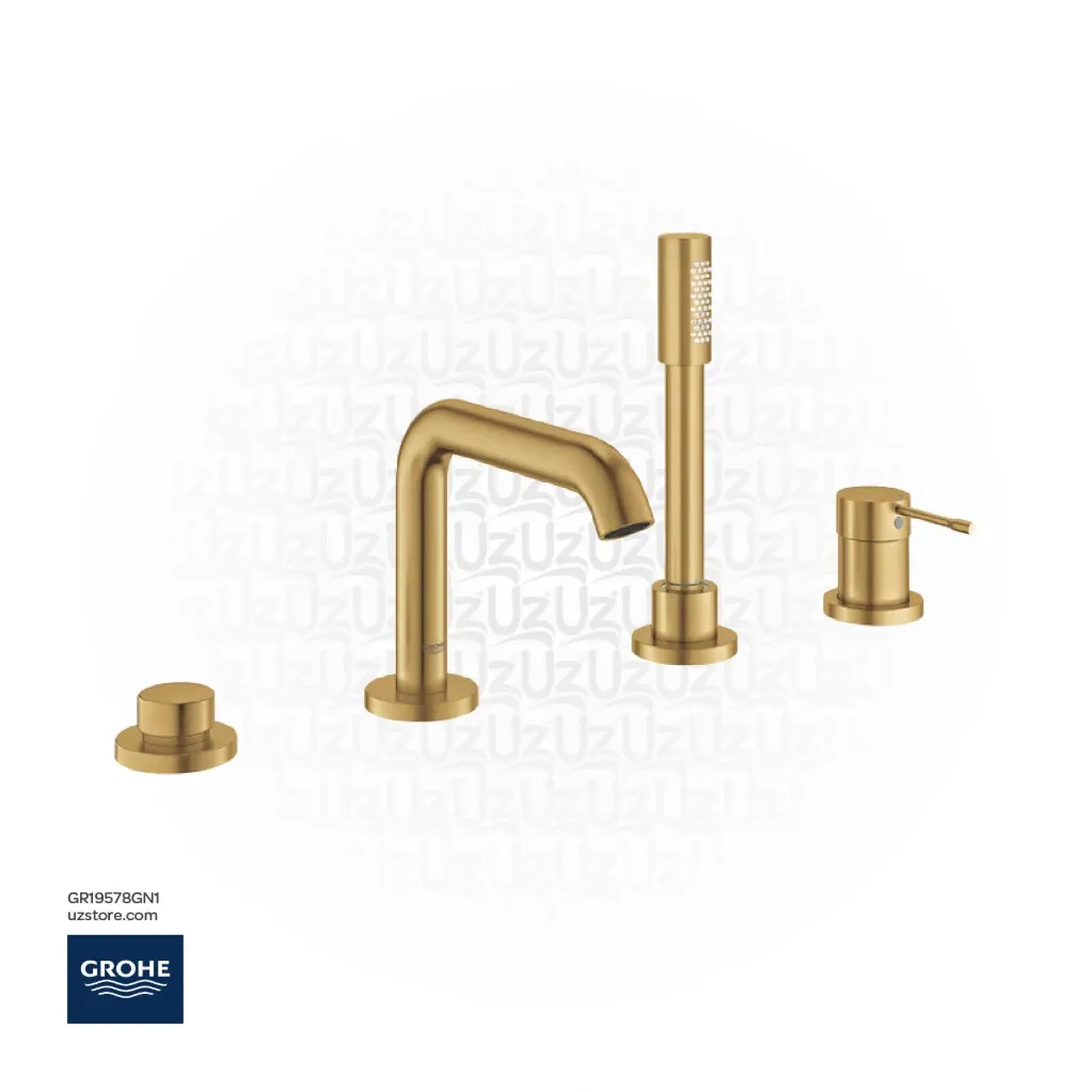 GROHE Essence 4-hole bath combination , 19578GN1 , brushed cool sunrise
