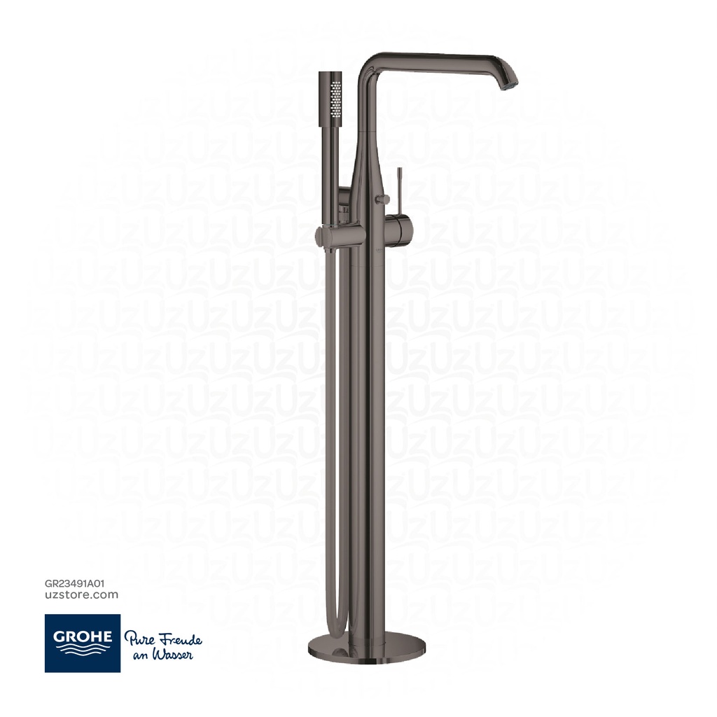 GROHE Essence Single-lever bath mixer 1/2" , floor mounted , 23491A01 , hard graphite