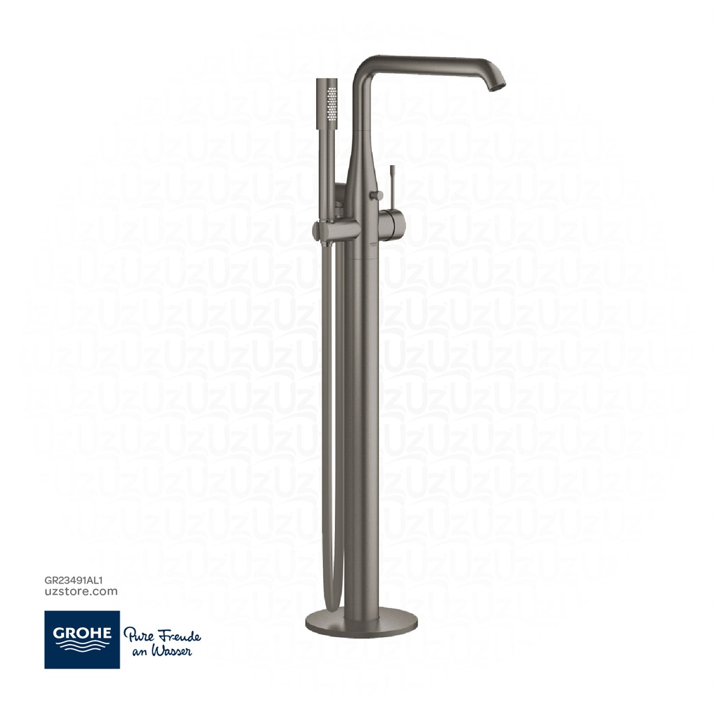 GROHE Essence Single-lever bath mixer 1/2" , floor mounted , 23491AL1 , brushed hard graphite