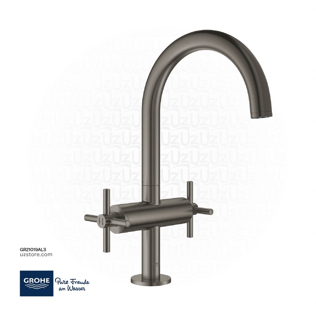 GROHE Atrio Single-hole basin mixer 1/2"
L-Size , 21019AL3 , brushed hard graphite