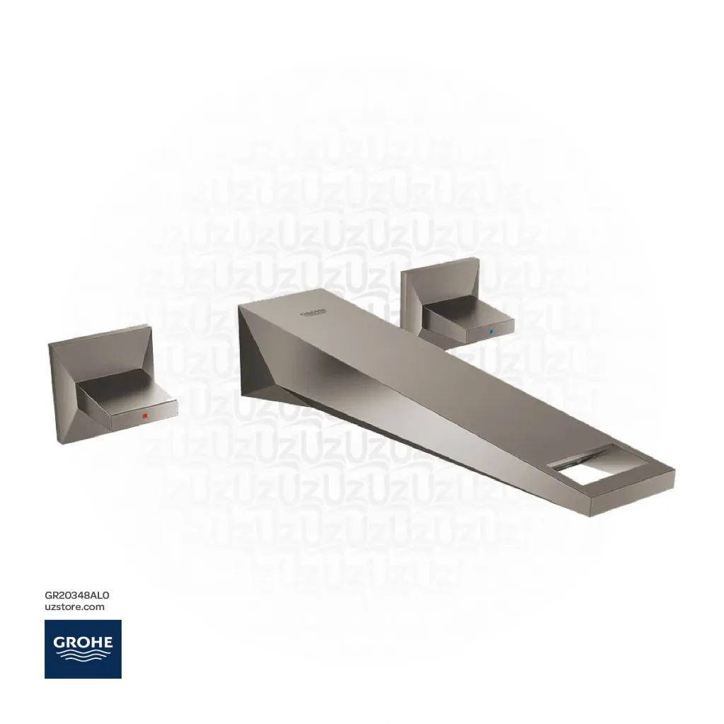 GROHE Allure Brilliant 3-hole basin mixer 1/2"
M-Size , 20348AL0 , brushed hard graphite