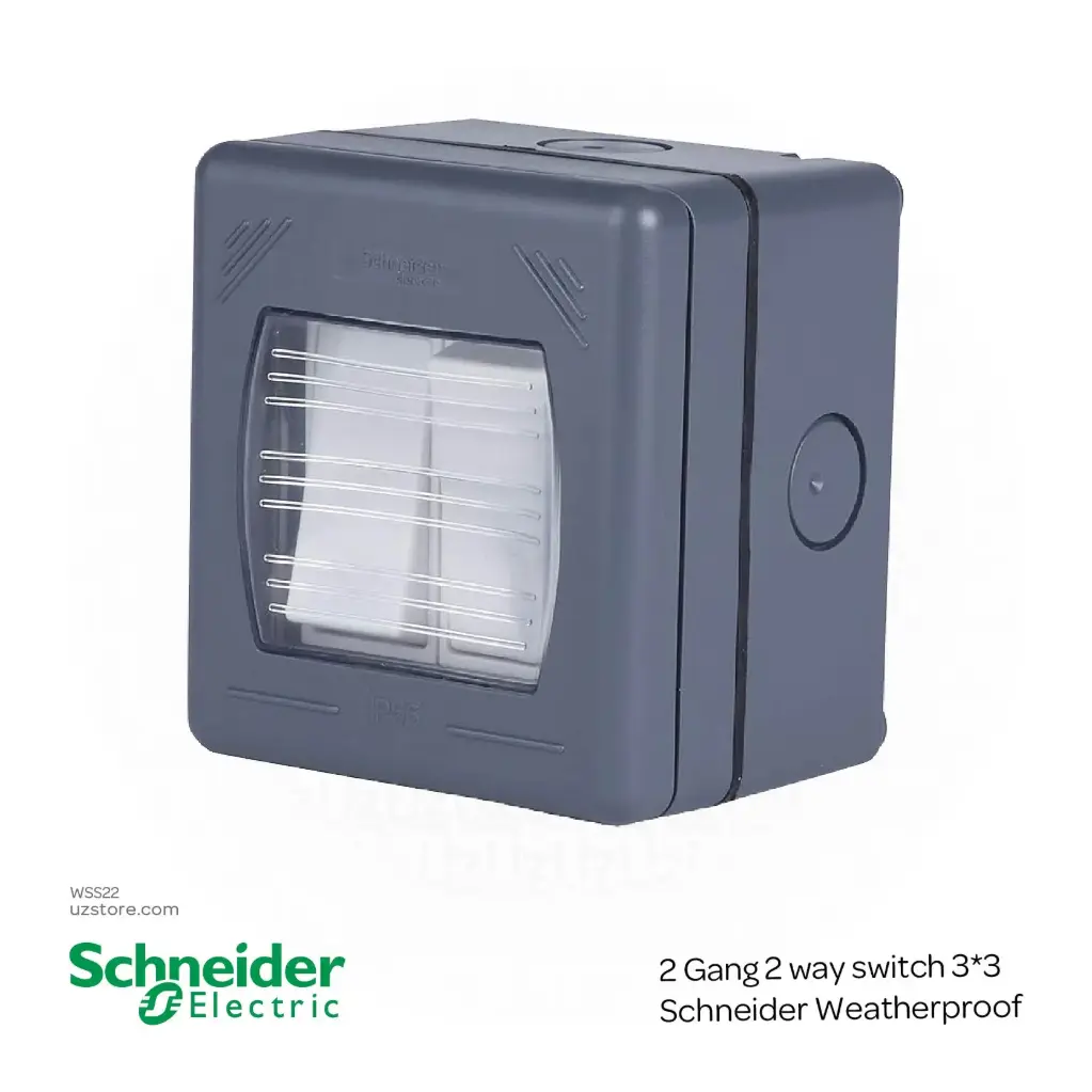 2 Gang 2 way switch 3*3 Schneider Weatherproof