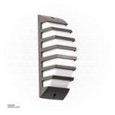 مصباح جدار خارجي W15B رمادي غامق 7W 3000K