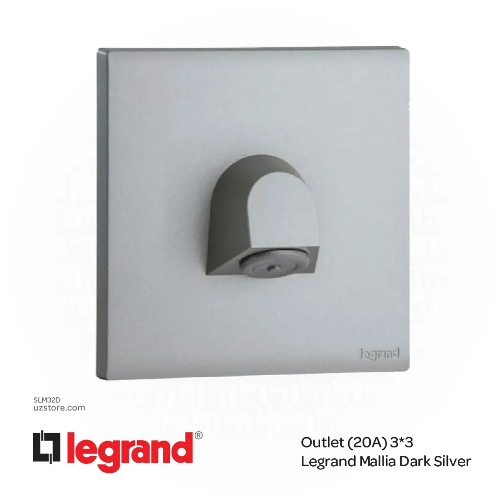 Out light (20A) 3*3 Legrand Mallia Dark Silver