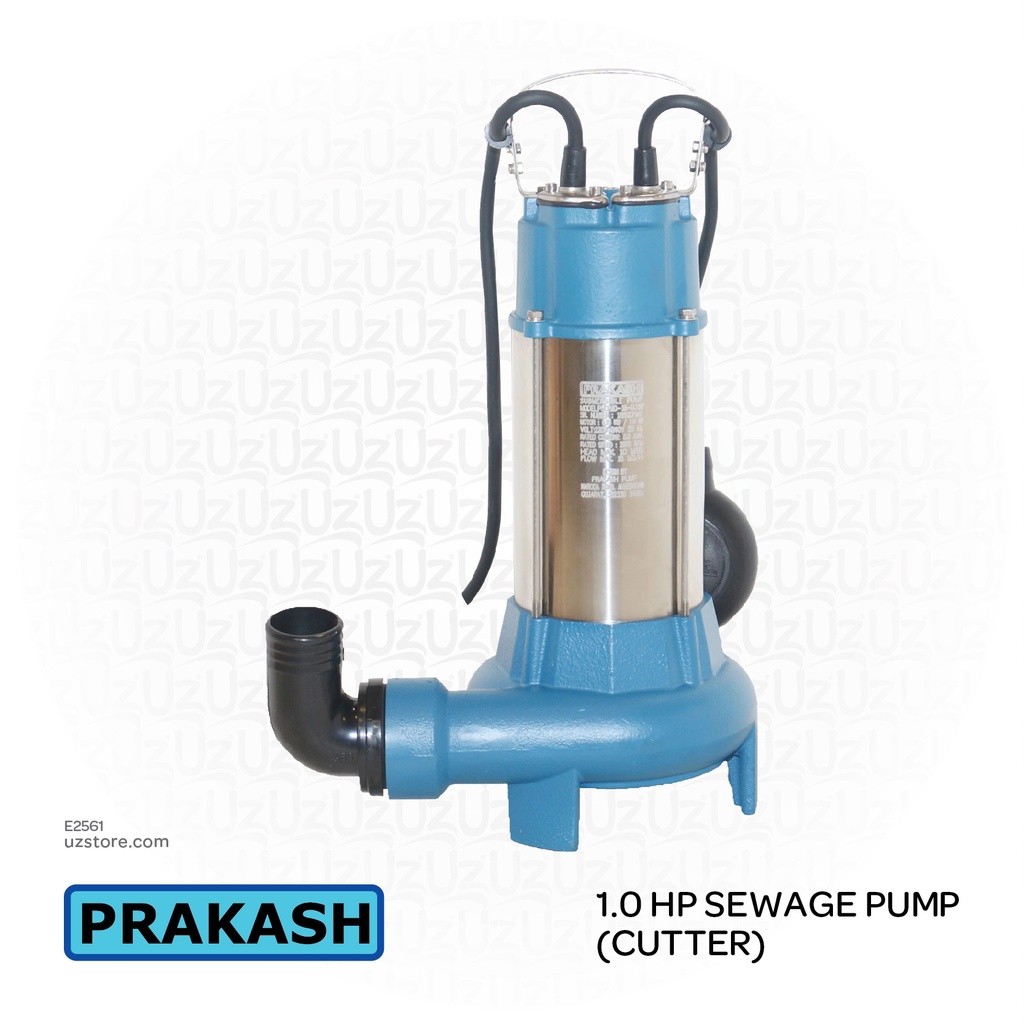 PRAKASH 1.0 HP SEWAGE PUMP(CUTTER)PSCP10-16-0.75F