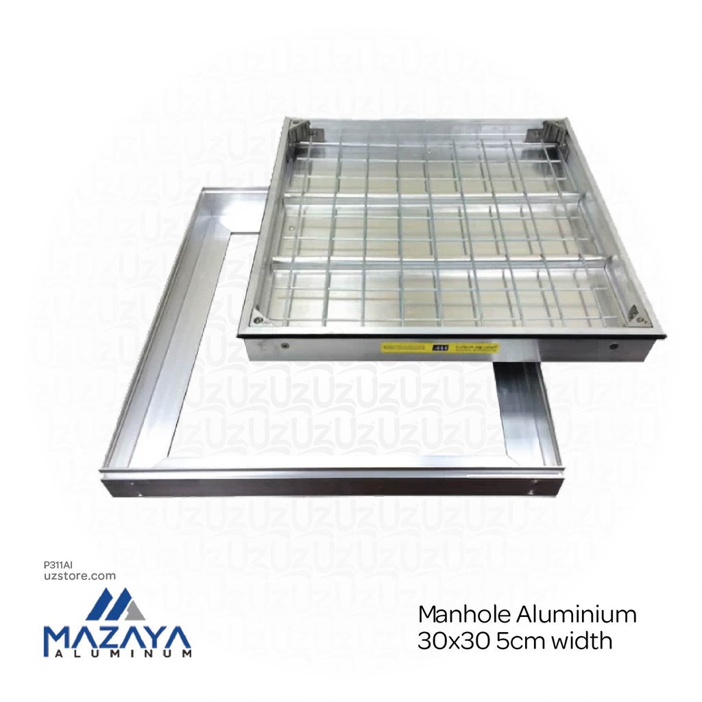 [P311AI] Mazaya Manhole Aluminium 30x30 5cm width