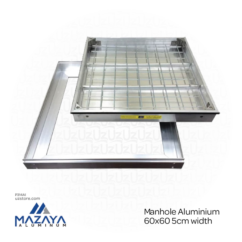 [P314AI] Mazaya Manhole Aluminium 60x60 5cm width