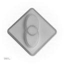 مصباح جدار  LED 2064B BL+WW