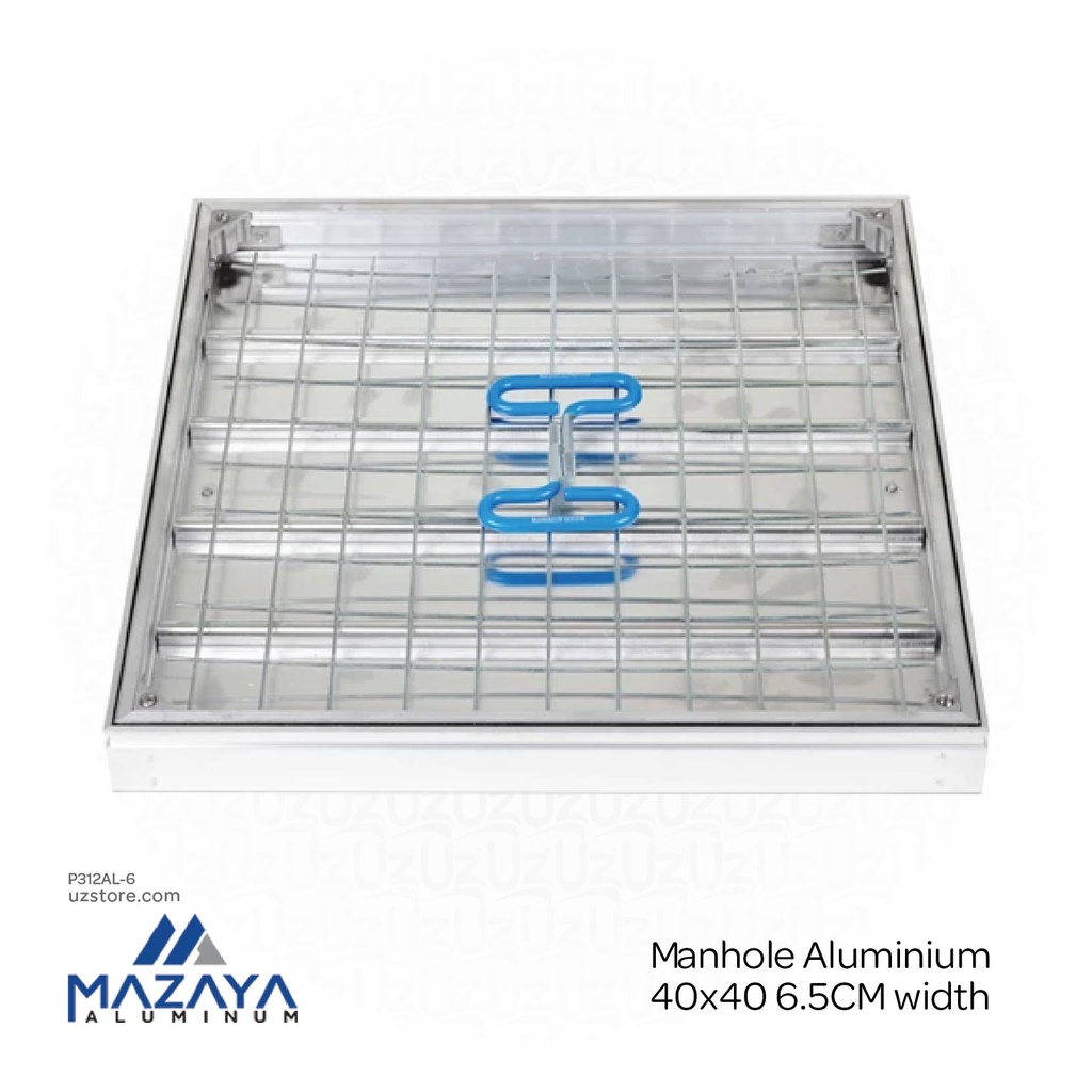 [P312AI-6] Mazaya Manhole Aluminium 40x40 6.5CM width