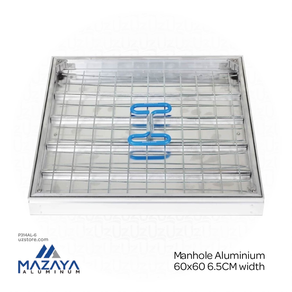 [P314Al-6] Mazaya Manhole Aluminium 60x60 6.5CM width