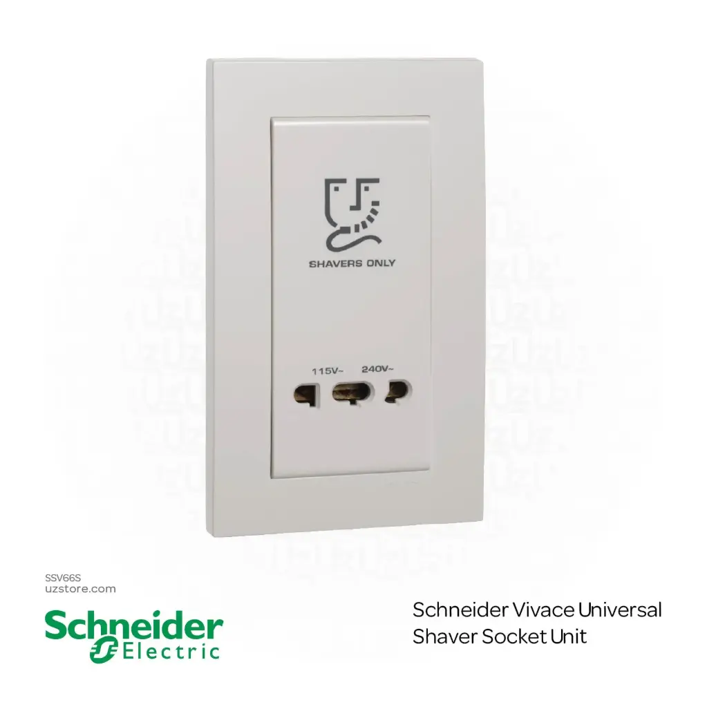Schneider Vivace Universal Shaver Socket Unit