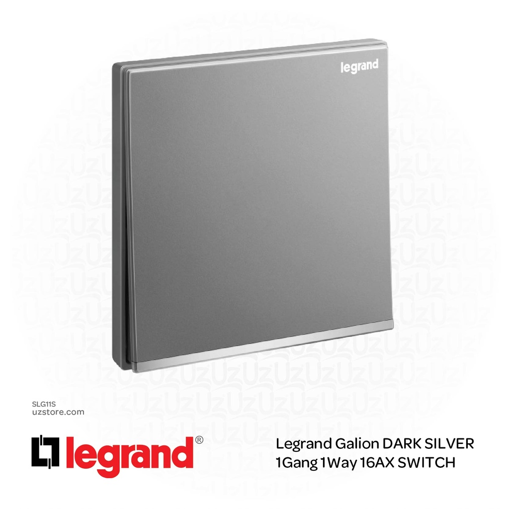 Legrand Galion DARK SILVER 1Gang 1Way 16AX SWITCH