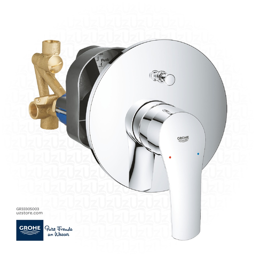 GROHE Eurosmart Single-lever bath mixer 1/2" , 33305003 , chrome