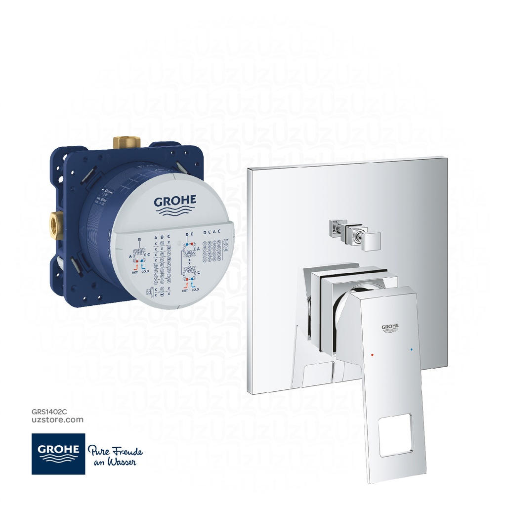Grohe Eurcube Concealed Shower Mixer 2-Way