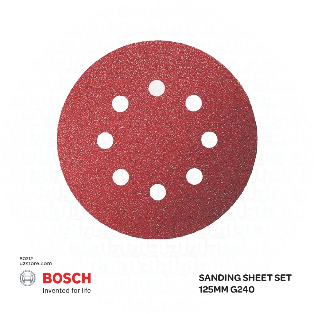 Bosch Sanding sheet set 125MM G240