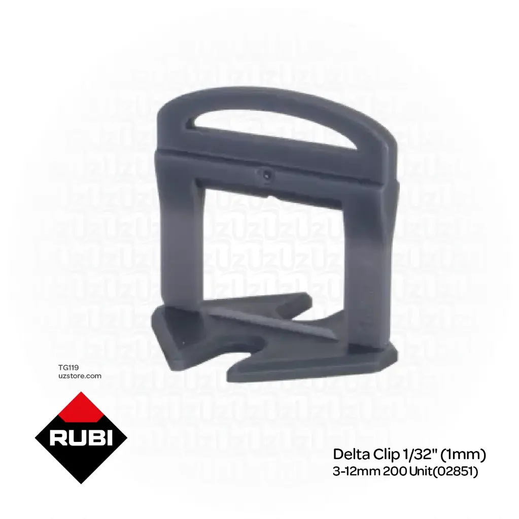 RUBI Delta Clip 1/32" (1mm) 3-12mm 200 Unit(02851)