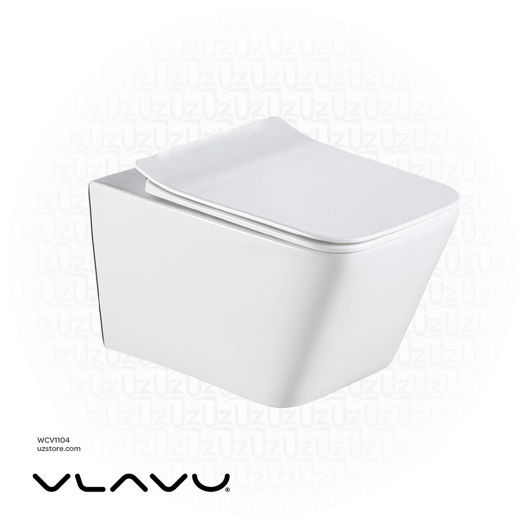 Vlavu wall-hung toilet ( WC ) P-trap 180mm , UF seat cover  520*335*310mm CB.16.0033-C+P180
