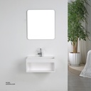 PolyMarble WashBasin and LED Mirror KZA-1206065 650*400*300