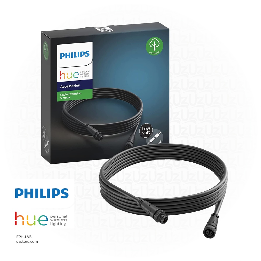 [EPH-LV5]  فيليبس كابل منخفض الجهد، طول 2.5 متر، منتجات، لون أسود
915005641701 PHILIPS Hue
