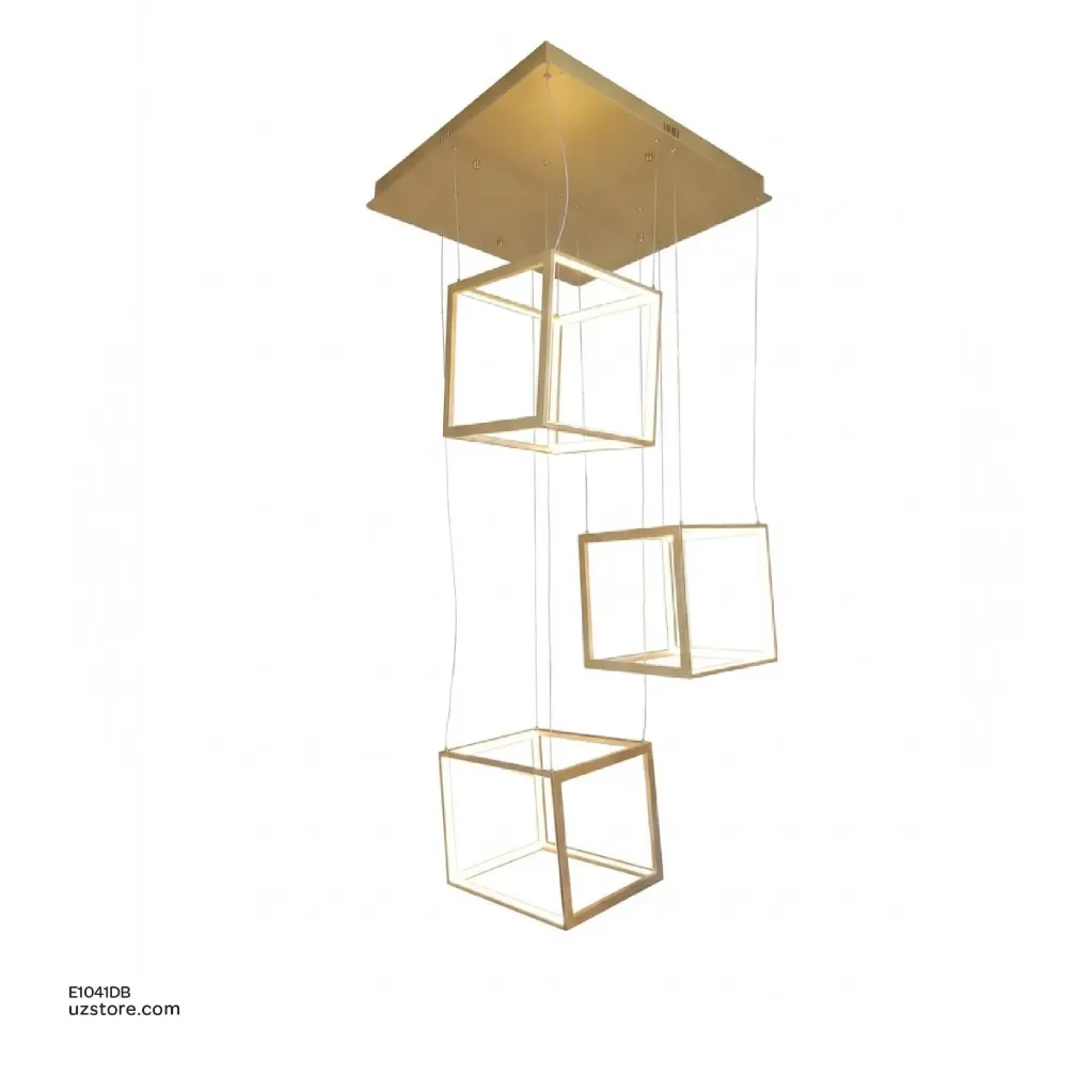 Led Pendant Light  Square ABM-9917 150W gold 