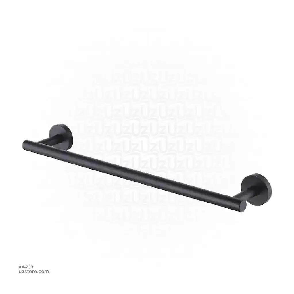 HD Black Towel Bar Brass & stainless steel JM11 65cm