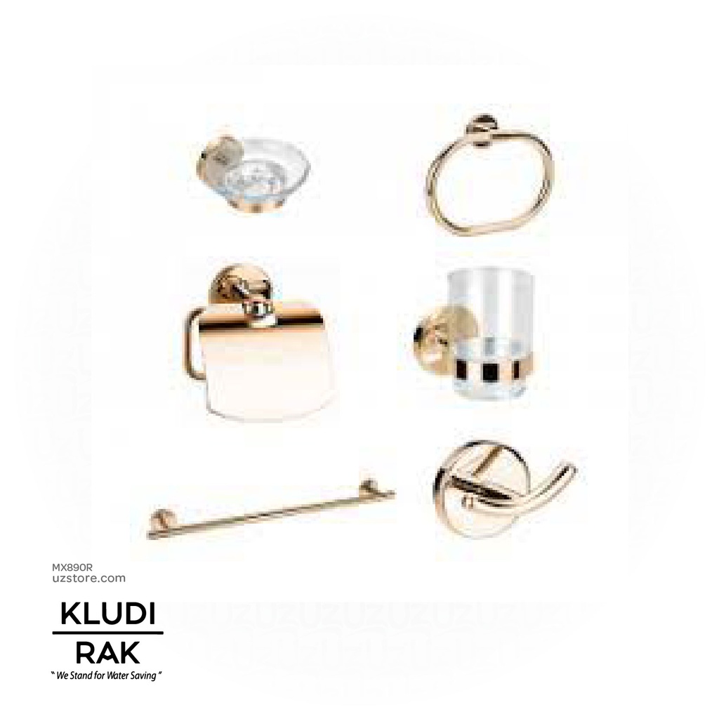 KLUDI RAK Caliber RAK210210.RG1 Bathroom accessories, 6pcs Rose Gold