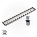 KLUDI RAK Shower Channel Tile Insert with Smell Prevention and Opening Key Channel,
300 x 80 mm SS 304 Satin Finish RAK90720