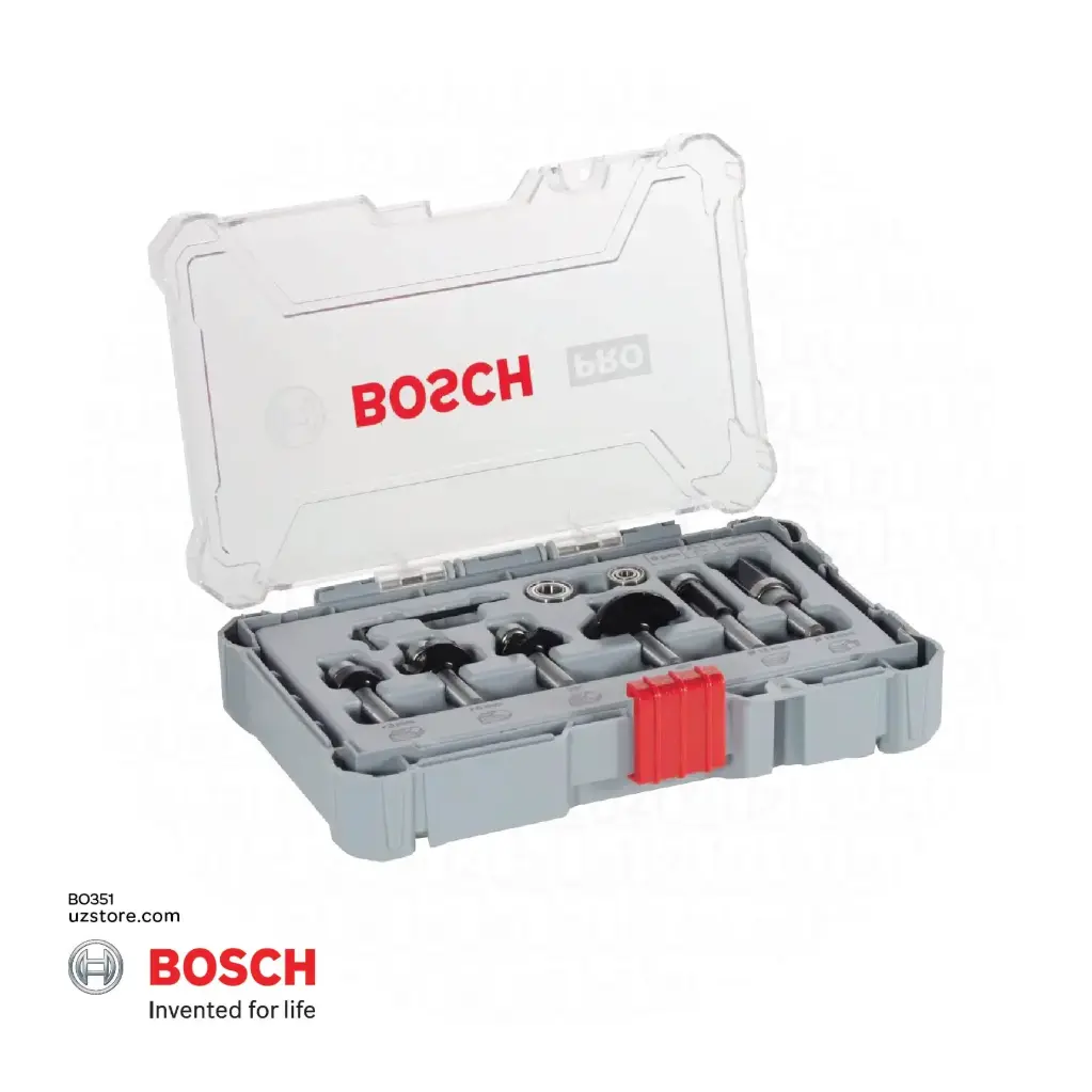 Bosch 8mm Router Bit Set  Trim&Edging 6Pcs