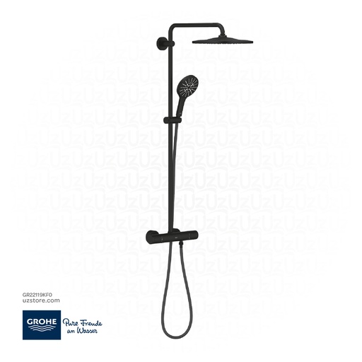 [GR22119KF0] GROHE Rainshower SmartActive 310 Shower system with Safety Mixer for wall mounting , 22119KF0 , phantom black