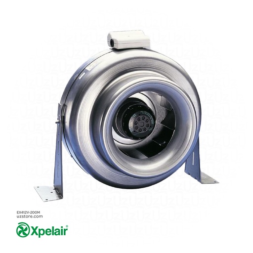 [EX412V-200M] Xpelair XID200 Centrifugal Metal Inline Fan 90104AA