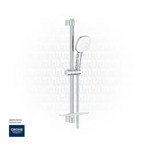 [GR27576003] GROHE Tempesta Cube 110 Shower rail set 3 sprays (Rain , Jet , Massage) , 27576003 , chrome