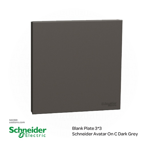 [SAC39D] Blank Plate 3*3 Schneider Avatar On C Dark Grey